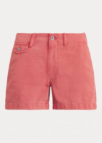 Pantalones Cortos Polo Ralph Lauren Mujer Rojos - Cotton - WMKLF6794